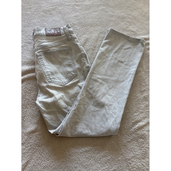 Madewell Slim Demi Boot Jeans Womens Size 26 Light Wash Gray Denim Pants - Picture 1 of 9